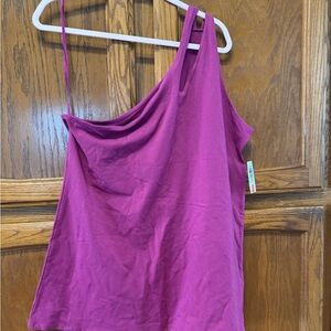 Torrid Magenta One-Shoulder Tank Top NWT